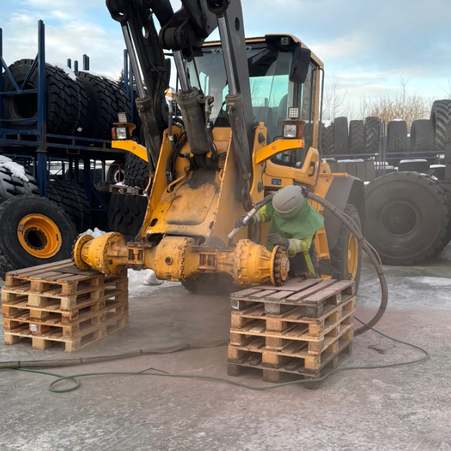 Sandblåsing av store maskiner i trondheim